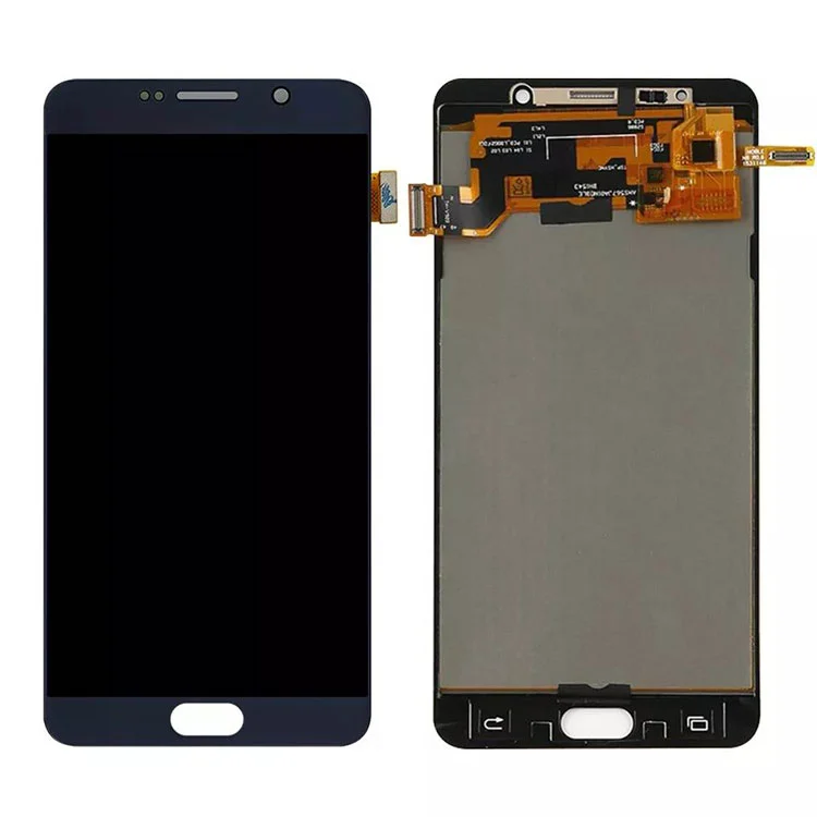 A Samsung Galaxy Note 5 LCD OLED kijelző képernyő digitalizáló szerelvényéhez kerettel