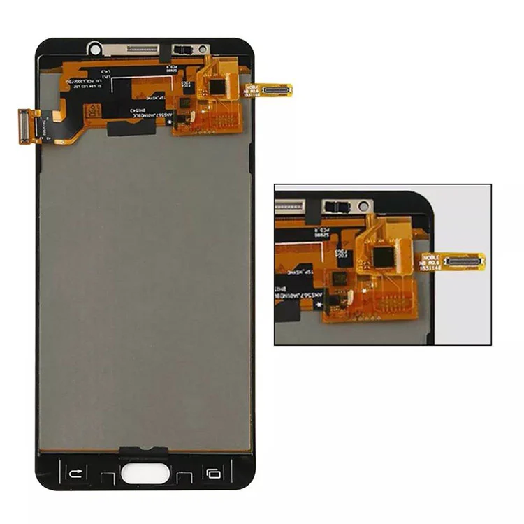 A Samsung Galaxy Note 5 LCD OLED kijelző képernyő digitalizáló szerelvényéhez kerettel