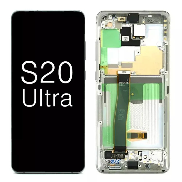 A Samsung Galaxy S20 Ultra G988 5G OLED kijelző LCD érintőképernyő cseréjéhez