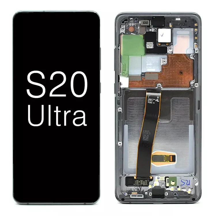 A Samsung Galaxy S20 Ultra G988 5G OLED kijelző LCD érintőképernyő cseréjéhez